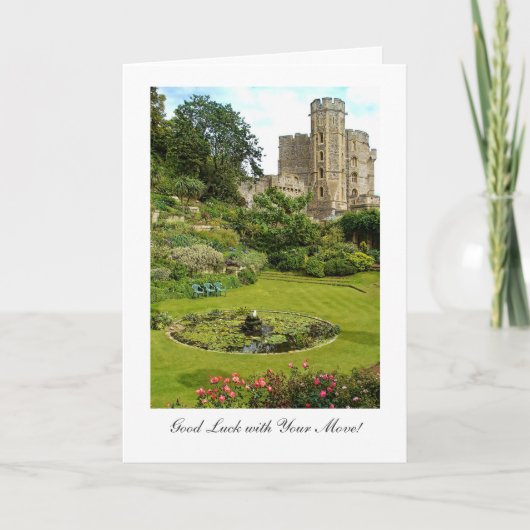 Windsorの城の堀の庭-あなたの移動を用いる運 カード (正面)