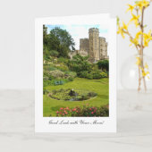 Windsorの城の堀の庭-あなたの移動を用いる運 カード (黄色い花)