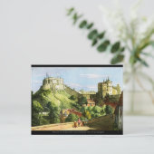 Windsorの城の水彩画の絵画の郵便はがき! ポストカード (スタンド正面)