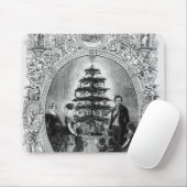 Windsorの城1848年のクリスマスツリー マウスパッド (マウス)
