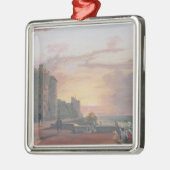 Windsorの城: 太陽を西に見る北台地 メタルオーナメント (左)