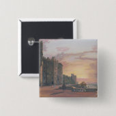 Windsorの城: 太陽を西に見る北台地 缶バッジ (正面&裏面)