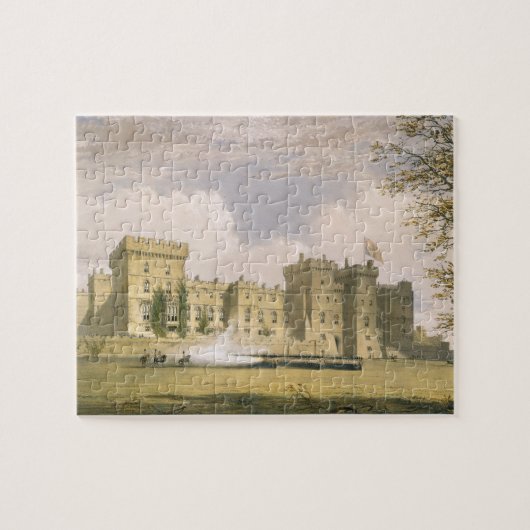 「Windsor aからのWindsorの城の南東の眺め、 ジグソーパズル (横)