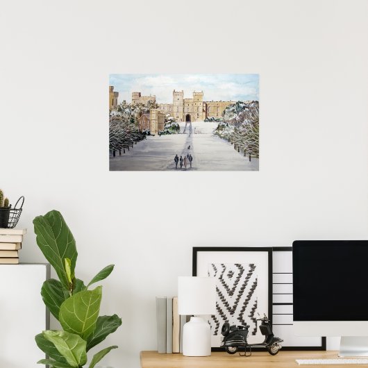 Windsor Castle by Farida Greenfield ポスター (ホームオフィス)