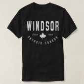 Windsor Ontario Canada Maple Leaf Canadian Gift T Tシャツ (デザイン正面)