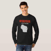 Windsor USA State America Travel Montanan Helena Tシャツ (正面フル)