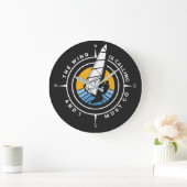 Windsurf, the wind is calling and I must go ラージ壁時計 (ホーム)