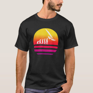 Windsurfer Evolution Vintage Retro Colourful Surfe Tシャツ