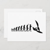 Windsurfer Evolutionstheorie des Wassersport ポストカード (正面/裏面)