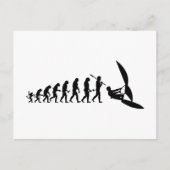 Windsurfer Evolutionstheorie des Wassersport ポストカード (正面)