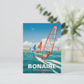 Windsurfers in Bonaire Dutch Caribbean ポストカード (スタンド正面)