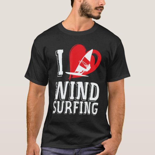 Windsurfing Love Windsurf Surfing Windsurfer Tシャツ (正面)