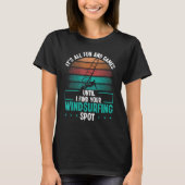Windsurfing Spot Windsurf Board Funny Windsurfer S Tシャツ (正面)