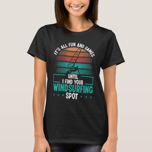 Windsurfing Spot Windsurf Board Funny Windsurfer S Tシャツ (正面)