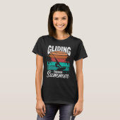Windsurfing Vintage Board Gliding Summer Windsurfe Tシャツ (正面フル)