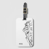 Windswept Bamboo, bent bamboo ラゲッジタグ (正面縦)