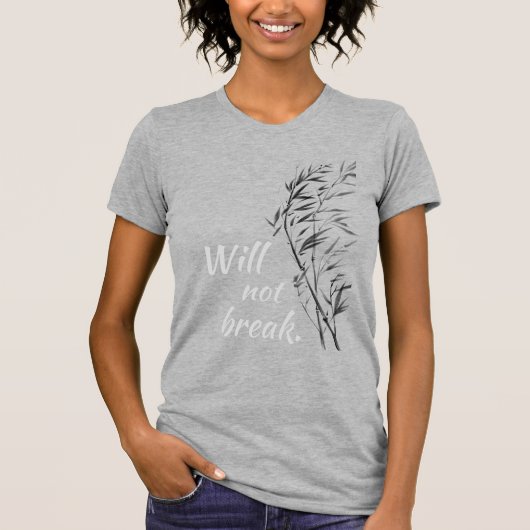 Windswept Bamboo, bent bamboo Tシャツ (正面)