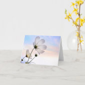 Windswept Cosmos All Purposeノートカード カード (黄色い花)