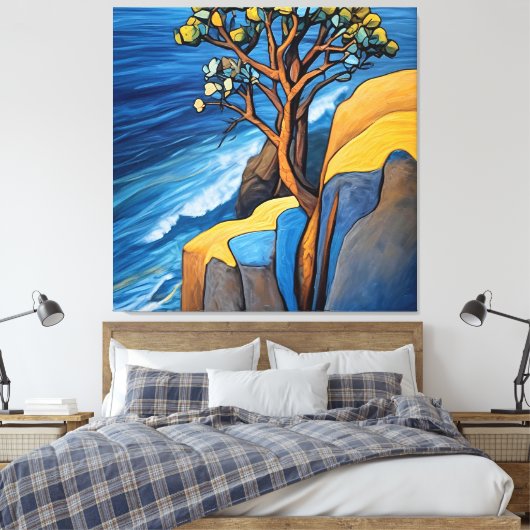 Windswept Serenity キャンバスプリント (インサイチュ (寝室))