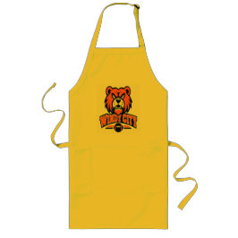 Windy City Football Angry Bear Mascot Sports Fan A ロングエプロン