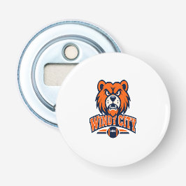 Windy City Football Angry Bear Mascot Sports Fan A 栓抜き