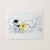 Windy Kite Flying Day Puzle ジグソーパズル (横)