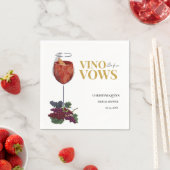 WiNeテイスティングブライダルシャワー スタンダードカクテルナプキン (インサイチュ)