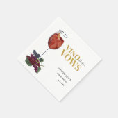 WiNeテイスティングブライダルシャワー スタンダードカクテルナプキン (角)