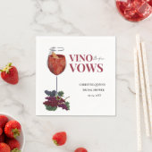 WiNeテイスティングブライダルシャワー スタンダードカクテルナプキン (インサイチュ)