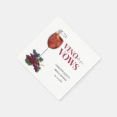 WiNeテイスティングブライダルシャワー スタンダードカクテルナプキン (角)