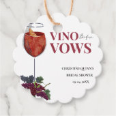 WiNeテイスティングブライダルシャワー フェイバータグ (正面)