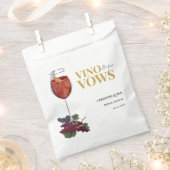 WiNeテイスティングブライダルシャワー フェイバーバッグ (クリップ留めされた状態)