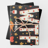 WIneトルコ家族の感謝祭おもしろい ラッピングペーパーシート (インサイチュ)