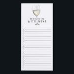 WINE食べ Supperyショッピングリスト マグネットノートパッド<br><div class="desc">「ワインと一緒に食べするもの」というかわいいスーパーショッピングリストデザイン</div>