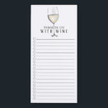 WINE食べ Supperyショッピングリスト マグネットノートパッド<br><div class="desc">「ワインと一緒に食べするもの」というかわいいスーパーショッピングリストデザイン</div>