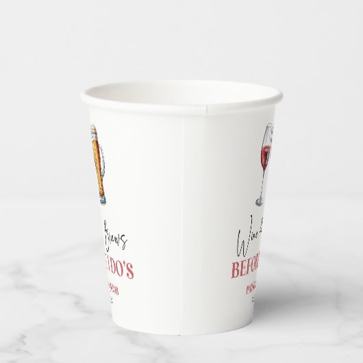 Wine and Brews Before I Do's Rehearsal Dinner 紙コップ (右)