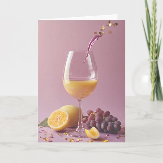 Wine and Cheers to Another Year カード (正面)