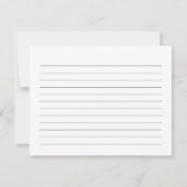 Wine and Cheese Bridal shower Recipe card ノートカード (裏面)