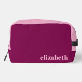 Wine and Light Pink with Name ドップキット (裏面)