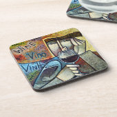 Wine Art Marble Coaster Cubist Sommelier Drink Coa コースター (左側)