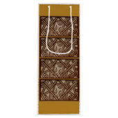 Wine Bag with unique Gold Art ワインギフトバッグ (正面)