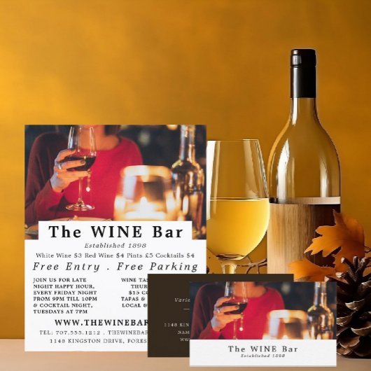 Wine Bar Scene, Wine Bar/Winery Advertising チラシ