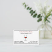 Wine Bar Winery Bartender Business Card 名刺 (スタンド正面)