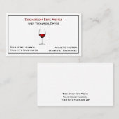 Wine Bar Winery Bartender Business Card 名刺 (正面/裏面)