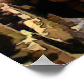 Wine Barrels in the Wine Cellar ポスター (角)