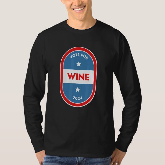 Wine  Bartender Political Election Parody 2024 Tシャツ (正面)