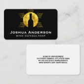 Wine Bottle | Gold Pattern 名刺 (正面/裏面)