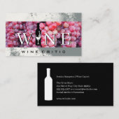 Wine Bottle | Grapes | Vineyard 名刺 (正面/裏面)