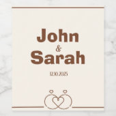 Wine Bottle Label – Elegant Design ワインラベル (シングルラベル)