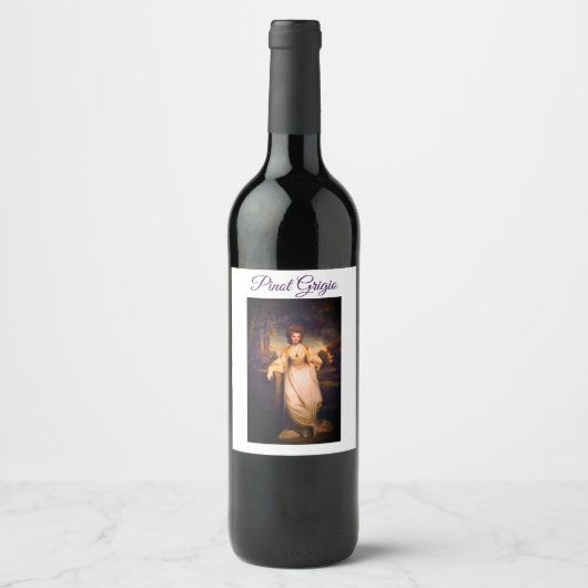 Wine Bottle Label - Pinot Grigio ワインラベル (正面)